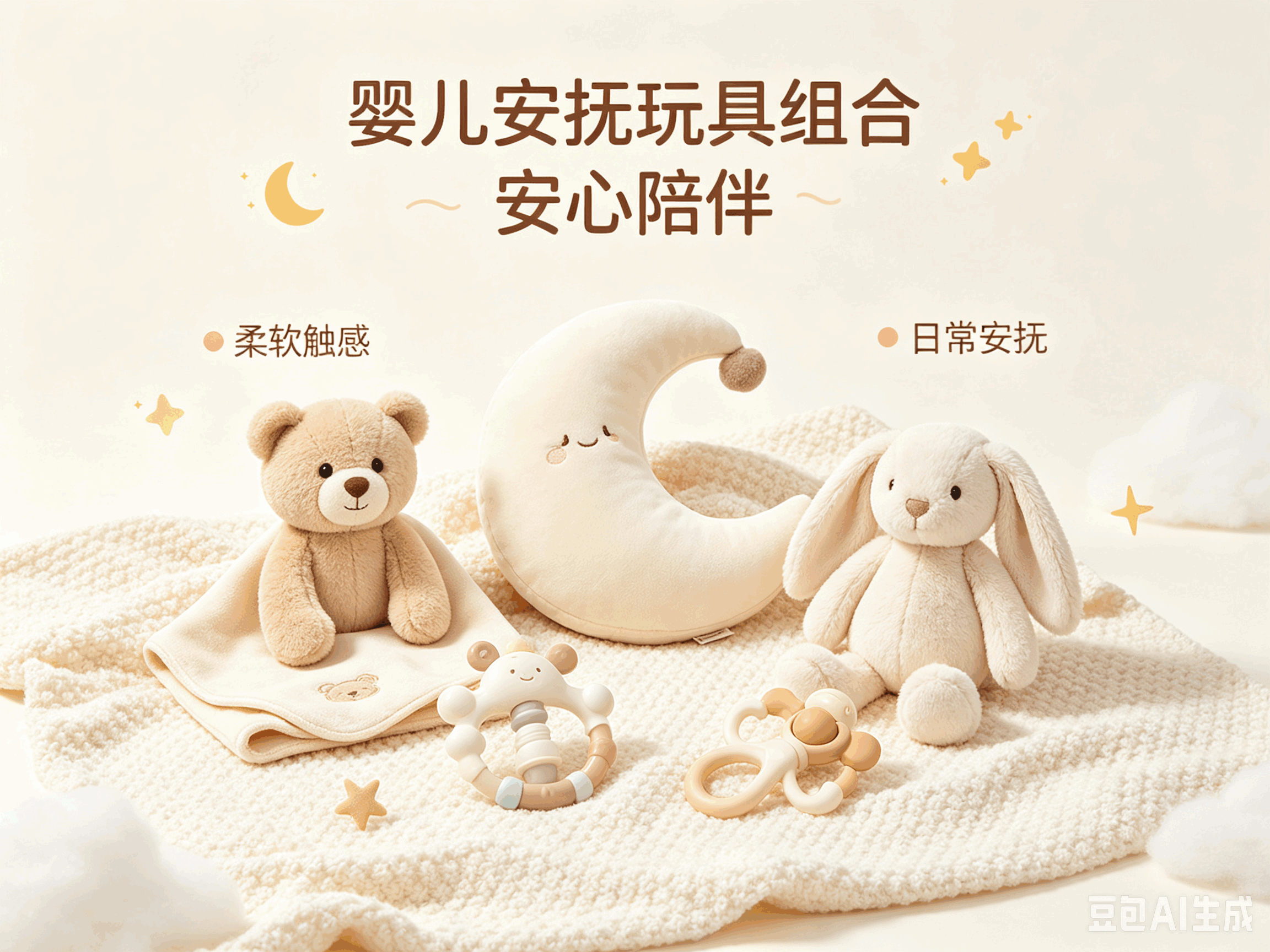 婴儿安抚玩具组合
